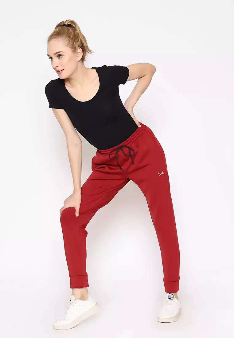 FLEXZONE Jogger Pants Women Hightrack 2.0 Series Maroon