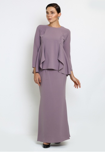 Jane-Kurung Modern style with drape detail from OWLBYND in Purple