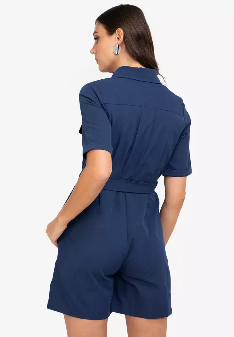 Belted utility hot sale playsuit