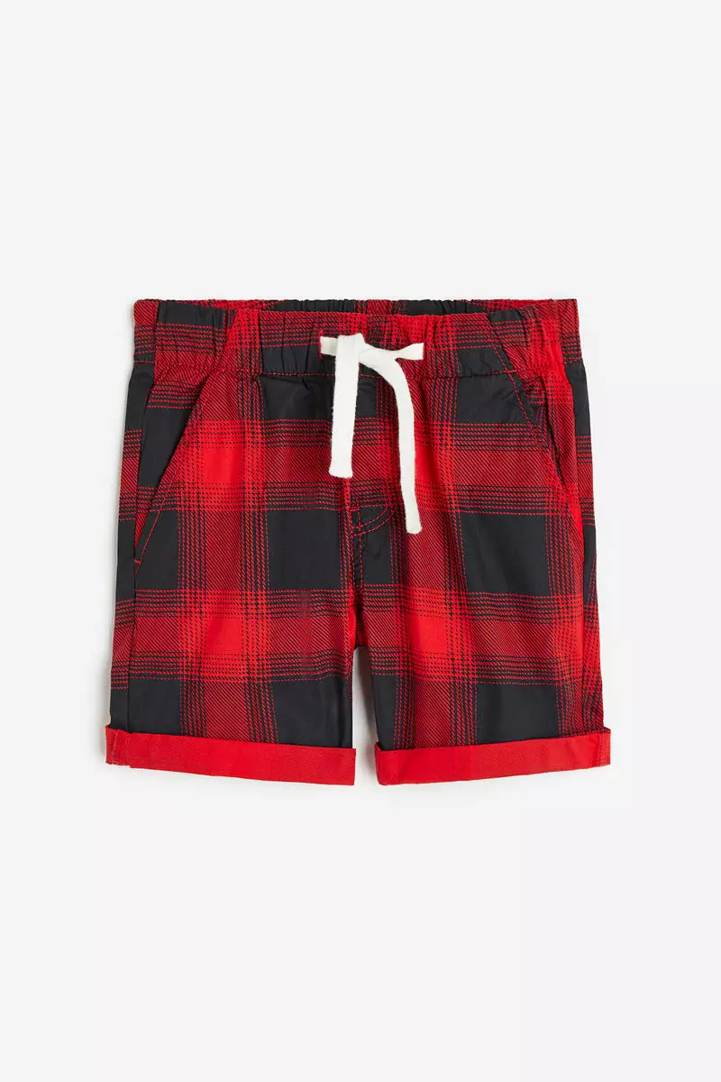 Cotton pull-on shorts