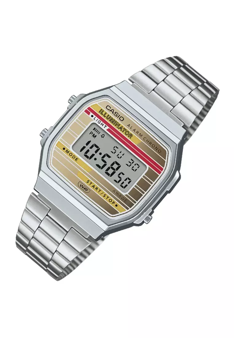 Casio A168WEHA-9AEF Orologio Vintage Iconico - Modello Unisex, Design Retrò - Foto 14
