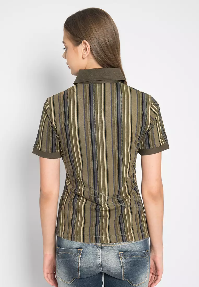 LGS - Kaos Wanita - Lengan Pendek - Warna Coklat - LLTS.520.NH146A.003.7C