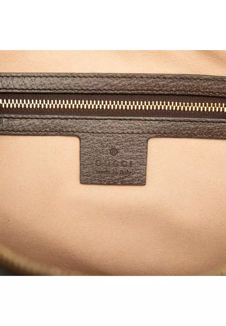 Pre-Loved Gucci Medium Gg Supreme Ophidia Top Handle Bag