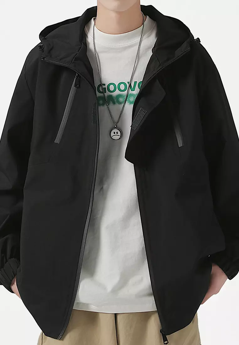 Jacket with hood shop