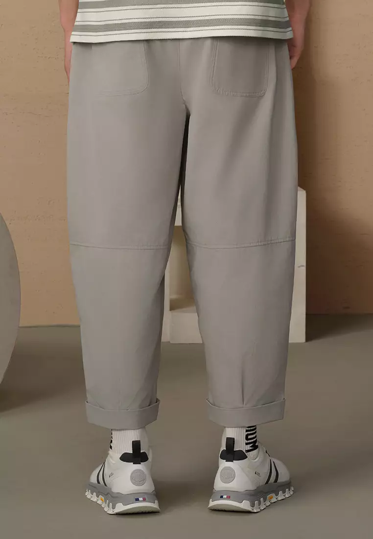 MEN'S PALLADIUM LOGO LOOSE FIT BELTED PANTS