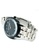EGLANTINE black and silver EGLANTINE® Paname 40mm Unisex IP Black Alloy case Quartz Watch, black dial on Steel Bracelet 394EAACF449397GS_4