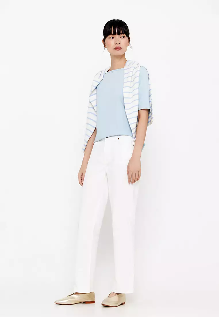 Basic Boat Neckline T-Shirt