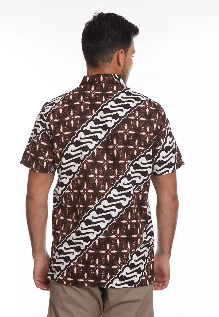 Kemeja Batik KARAKA 5-BESTBUY-BROWN