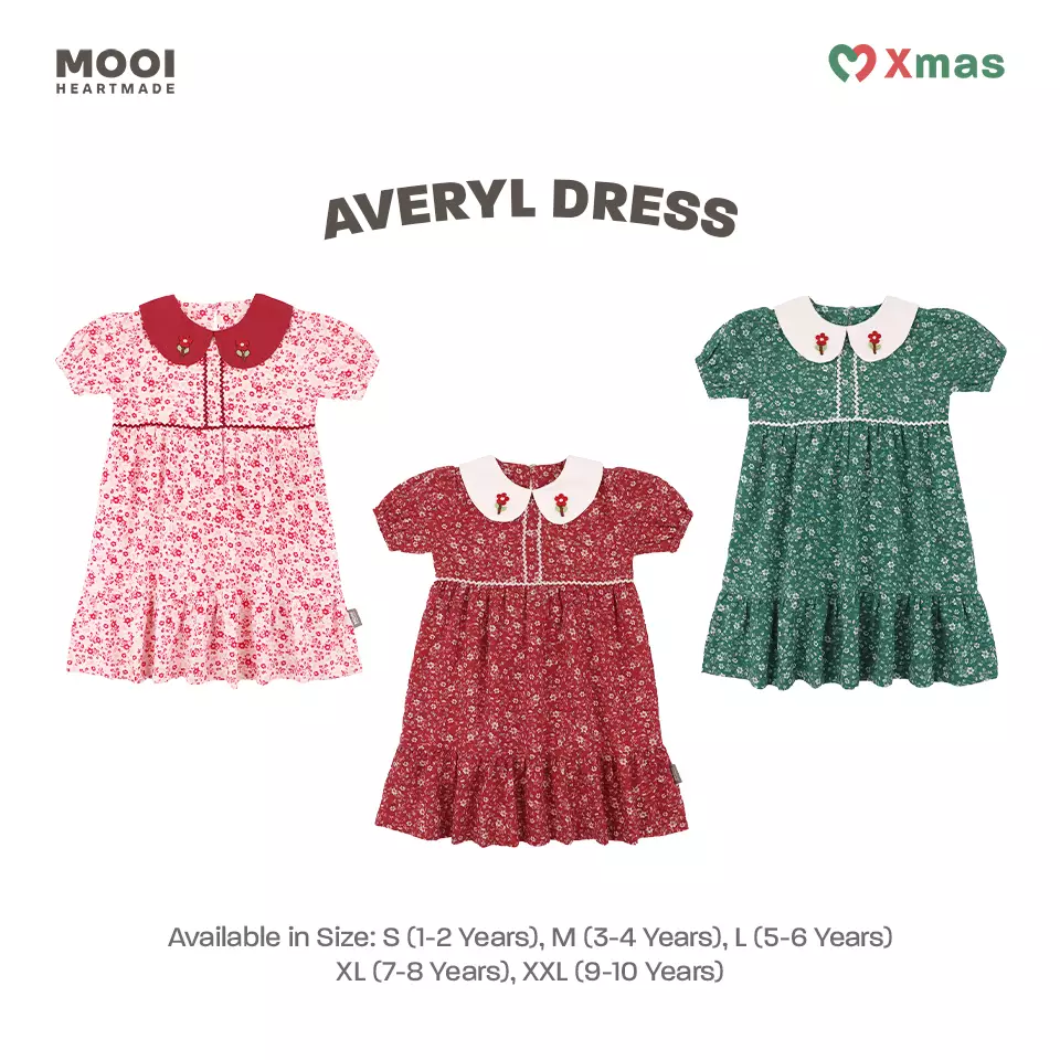 Mooi Dress Anak Perempuan Averyl Dress - Ivory