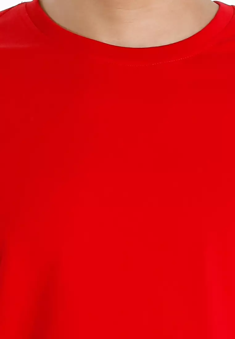 Forest Plus Size T Shirt Men 100% Cotton Soft Unisex Round Neck Big Size Plain Tee | PL23585-51Red