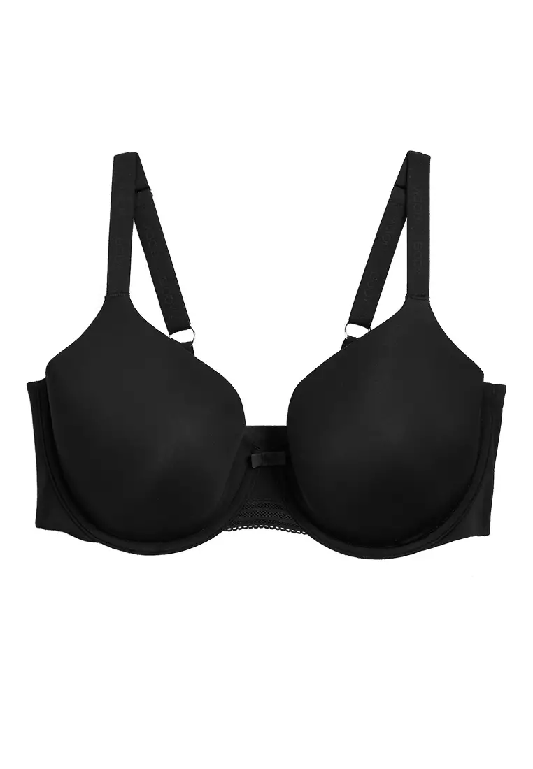M&S BODY NON WIRED SMOOTHING FULL CUP Bra with FLEXIFIT In ROSE