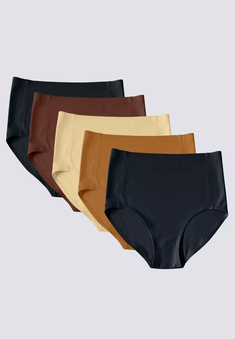 Seamless Thongs For Women No Show Thong Underwear Women 5 Pack, L