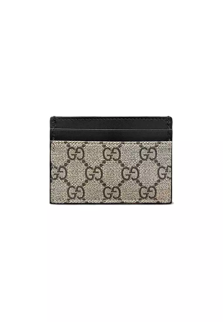 Buy Gucci GG Supreme Card Holder Black 779775 2025 Online ZALORA