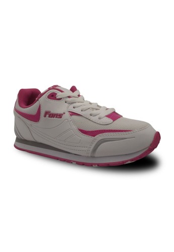 Fans Veloz P - Girls Running Shoes White Pink