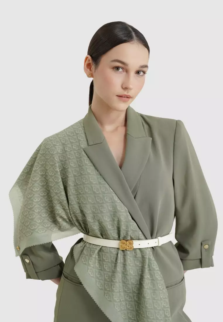 Prism Voile Square - Pistachio