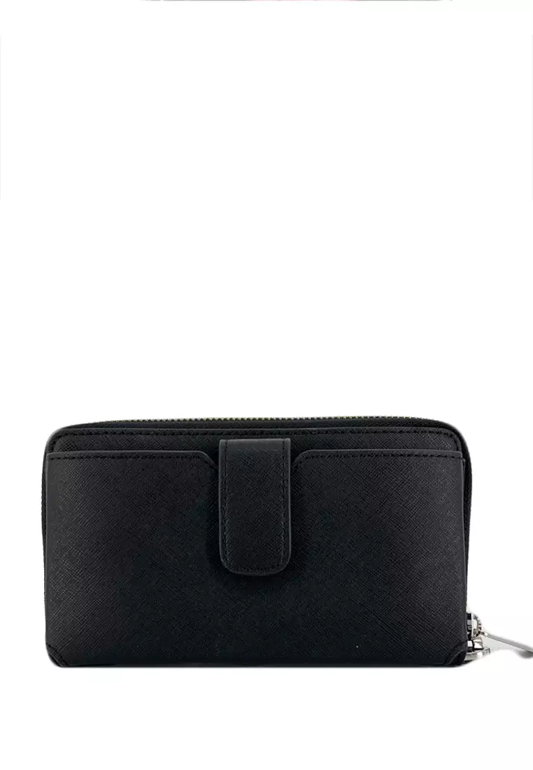 Jet Set Travel Medium Zip Around Phone Wallet - Black
