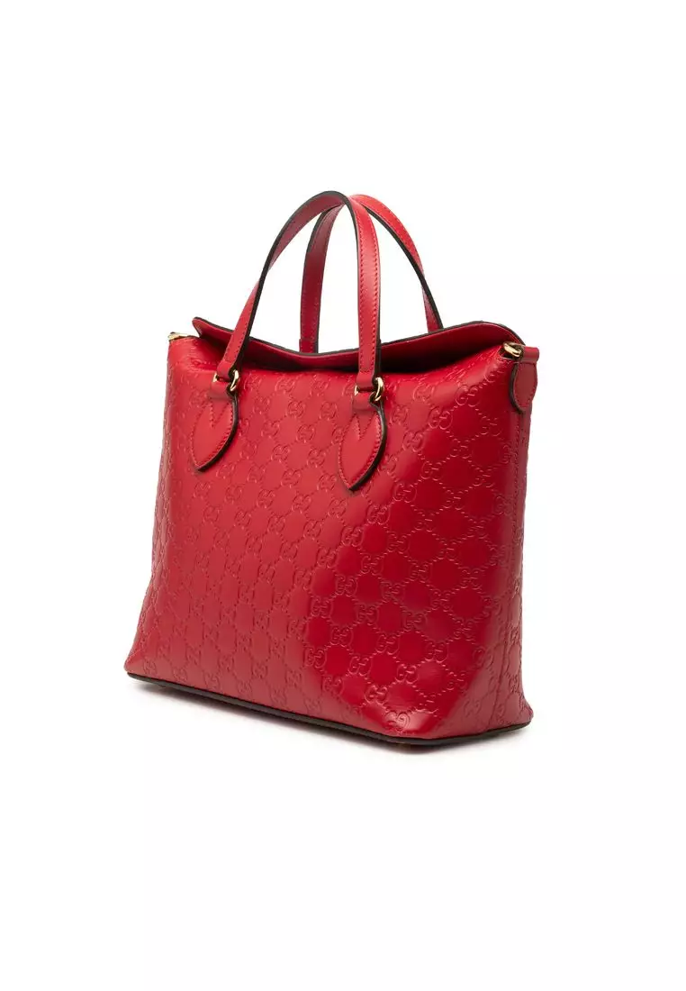 Pre-Loved Gucci Guccissima Linea A Fold Over Satchel