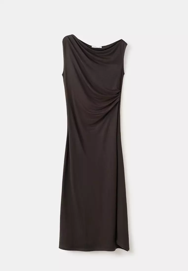 Asymmetric Draped Gown