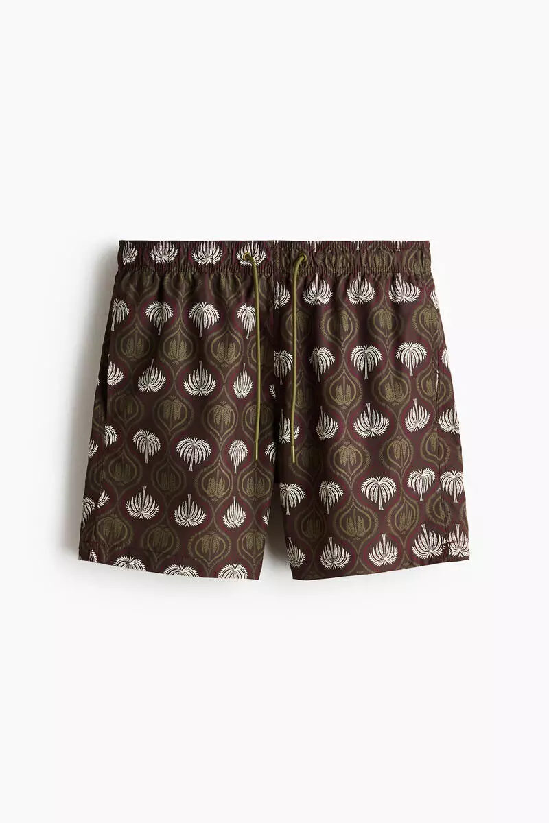 Patterned swim shorts