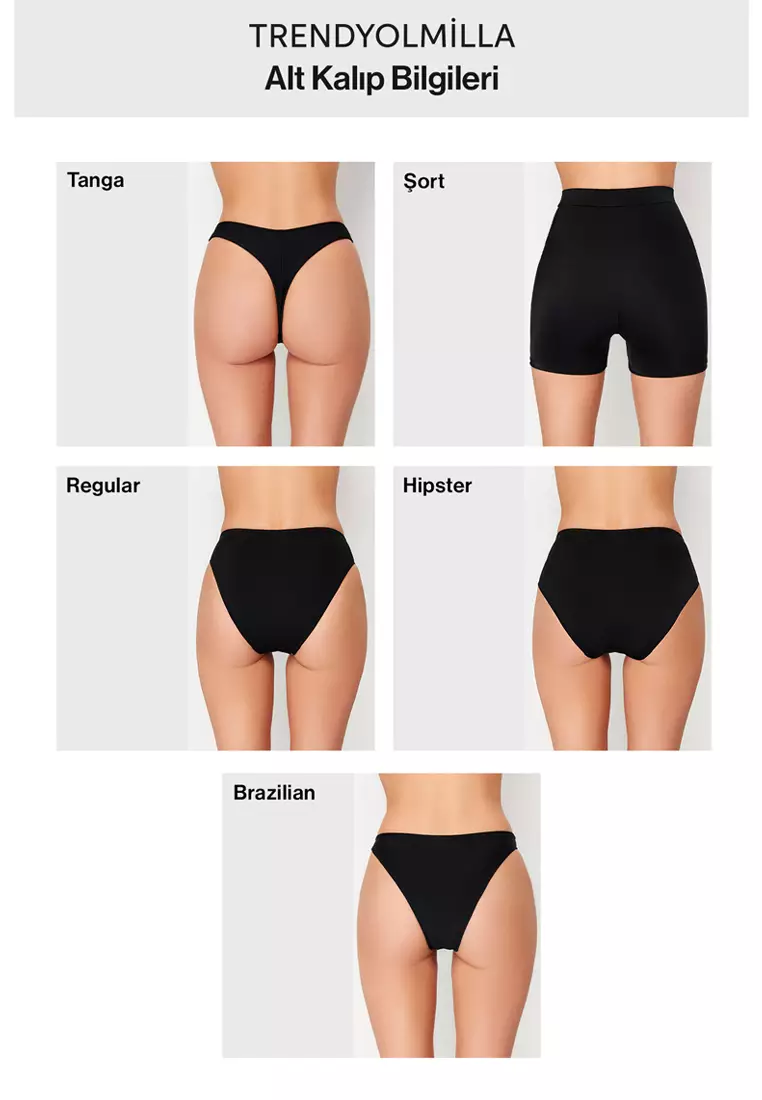 Khaki Balconette Inverted V Underwire High Leg Brazilian Swimsuit