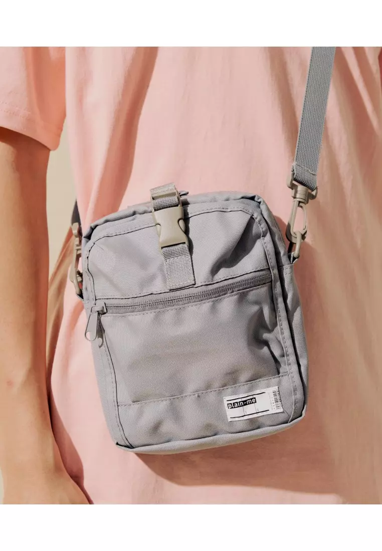 Plain-me 單色經典旅行小包-灰色