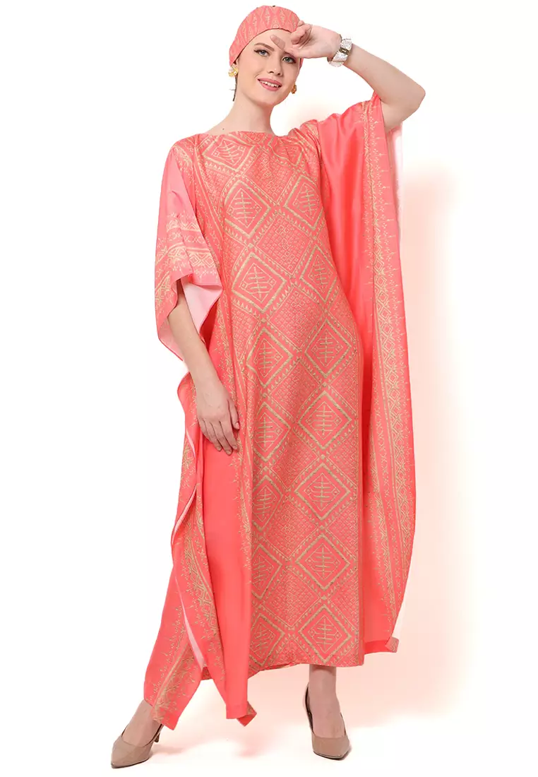 Kanzi Exclusive Short Sleeve Songket Kaftan