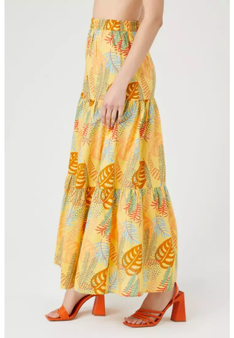 Forever 21 tiered maxi skirt 2025