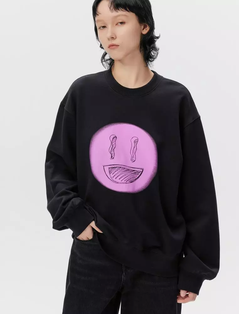 JNBY Women's Graphic Print Loose Hoodie