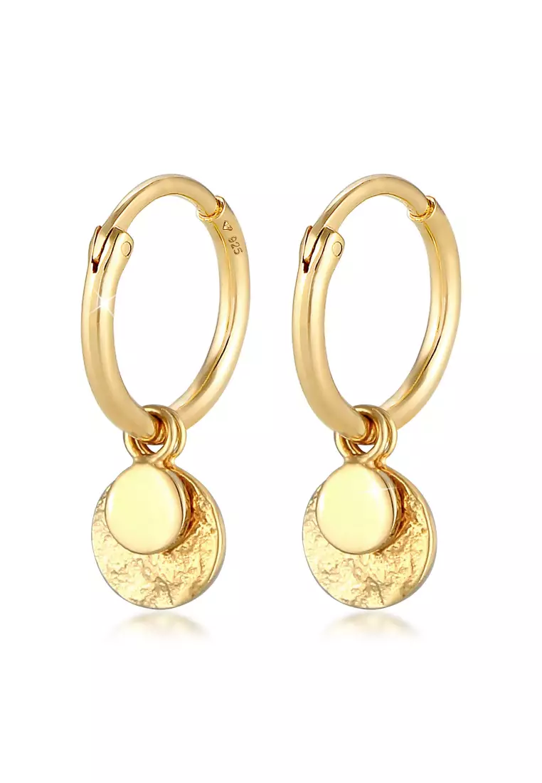 Anting Perhiasan Perak 925 Wanita Creoles Plate Vintage Trend Blogger Gold Plated