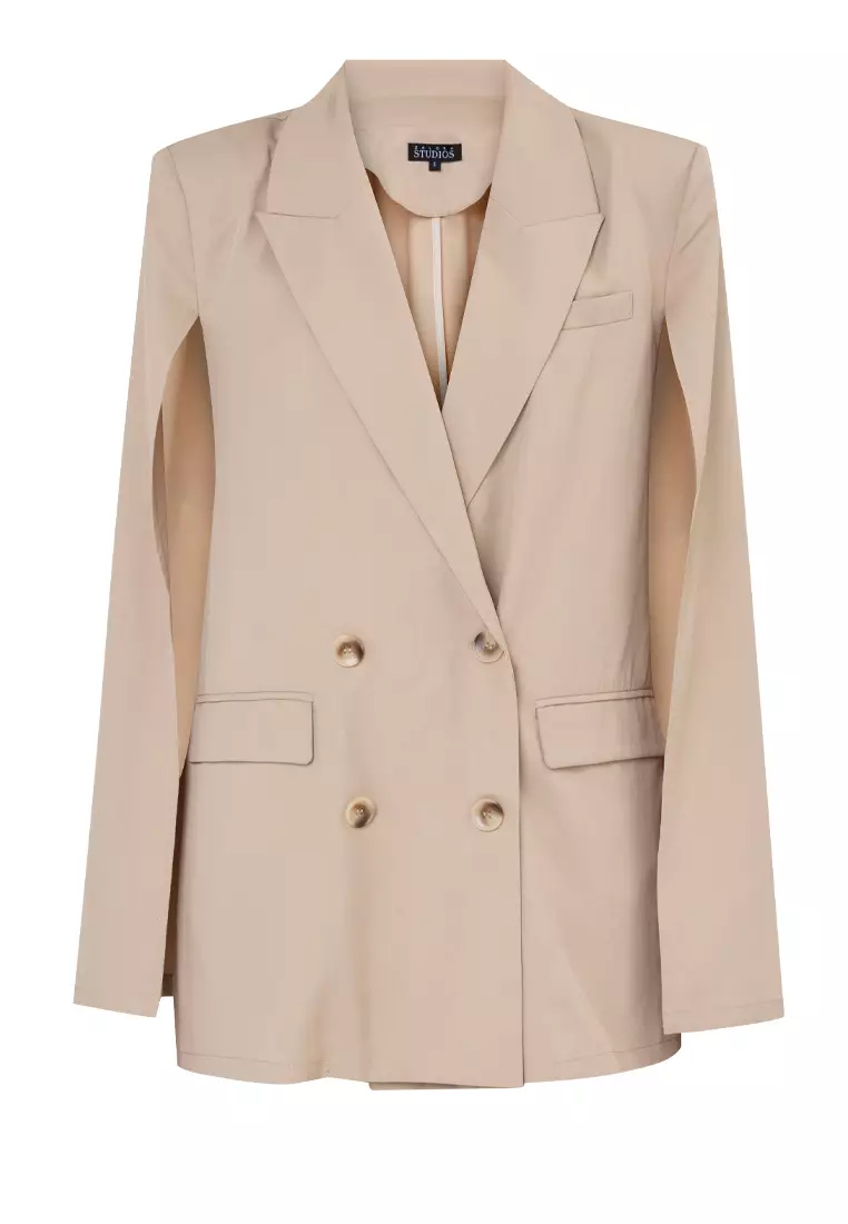 Buy Zalora Studios Cape Blazer 2024 Online ZALORA Singapore
