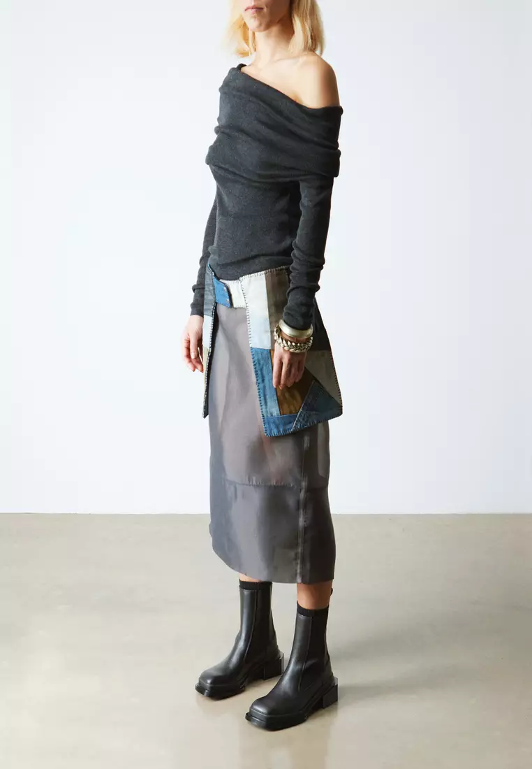 Maybole Chelsea Wanama Leather Black Boots Women