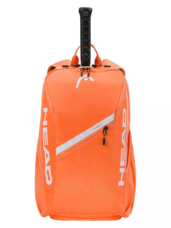 HEAD Tennis Tour Backpack 25L Orange 260336 - Tas Tennis (Oranye)