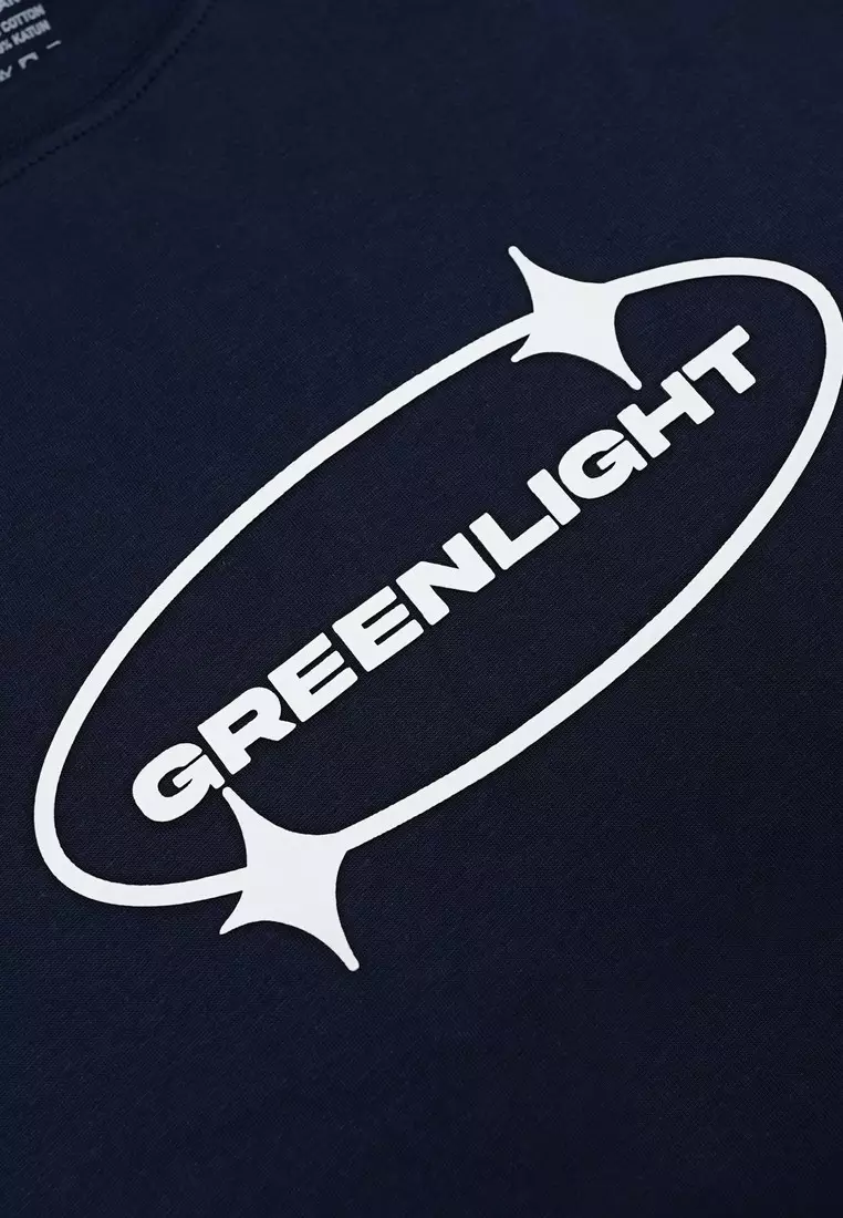 Greenlight Men's T-Shirt Short Sleeve Regular Fit Cotton Logo Script Lyron OL-C211224