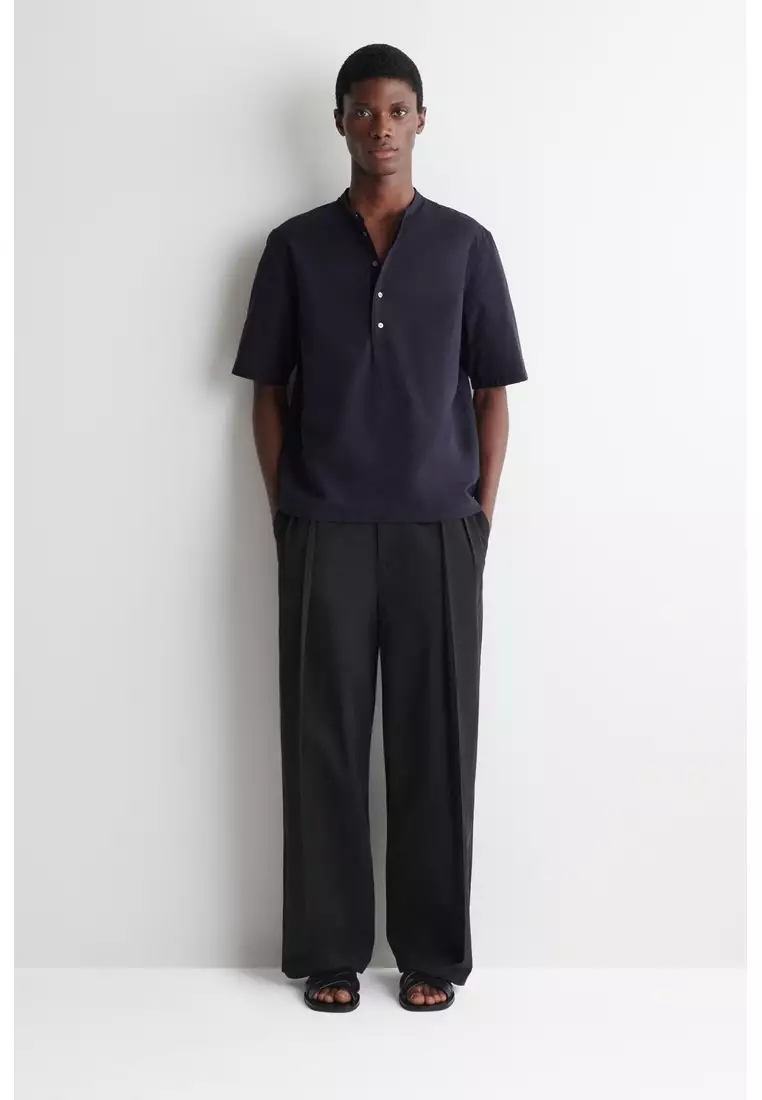 COTTON HENLEY SHIRT