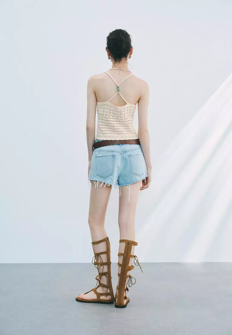 Crochet Knitted Cami Tops