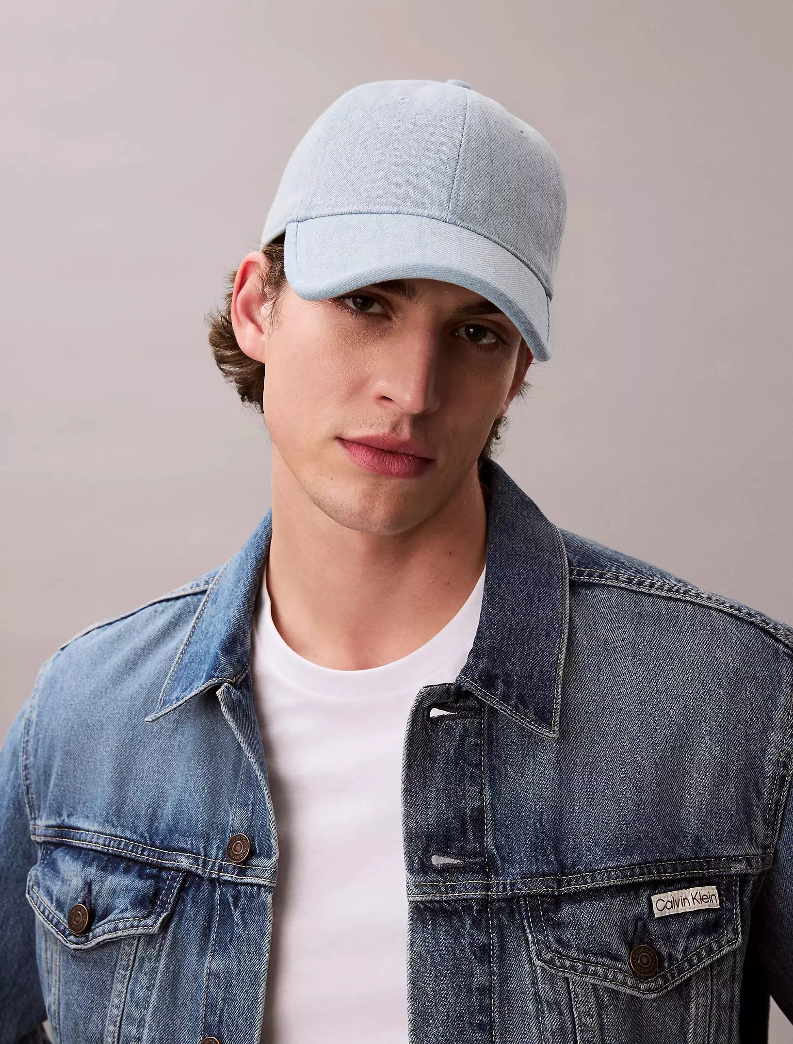 Calvin Klein - Denim Emblem Burnout Patch Cap