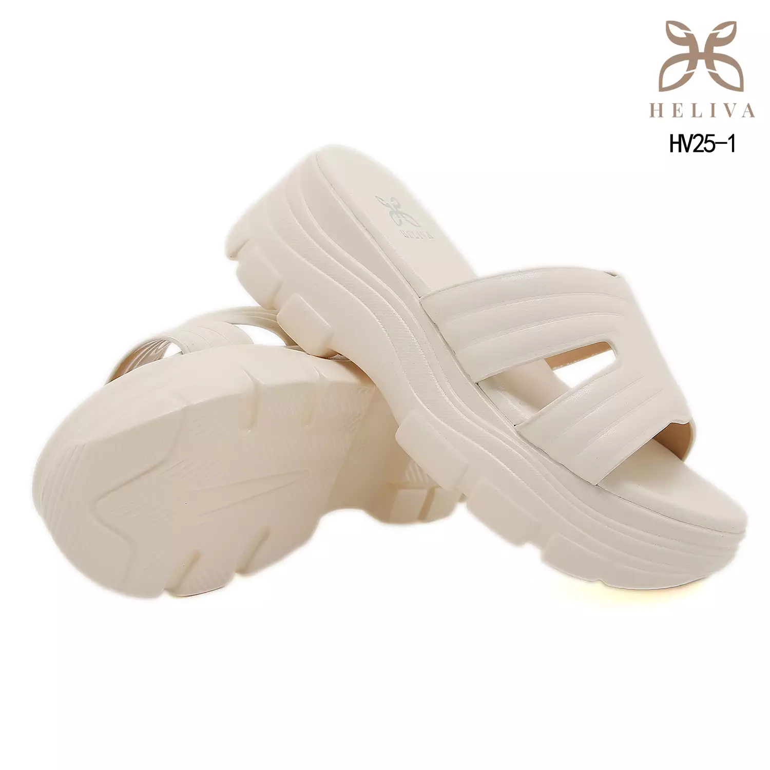 Heliva Zevia Statement Chunky Sandals in Lightweight Jelly Material HV25-1