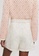 Maje white Tulle Shorts Embroidered With Sequins 0E5E8AAED523B8GS_5
