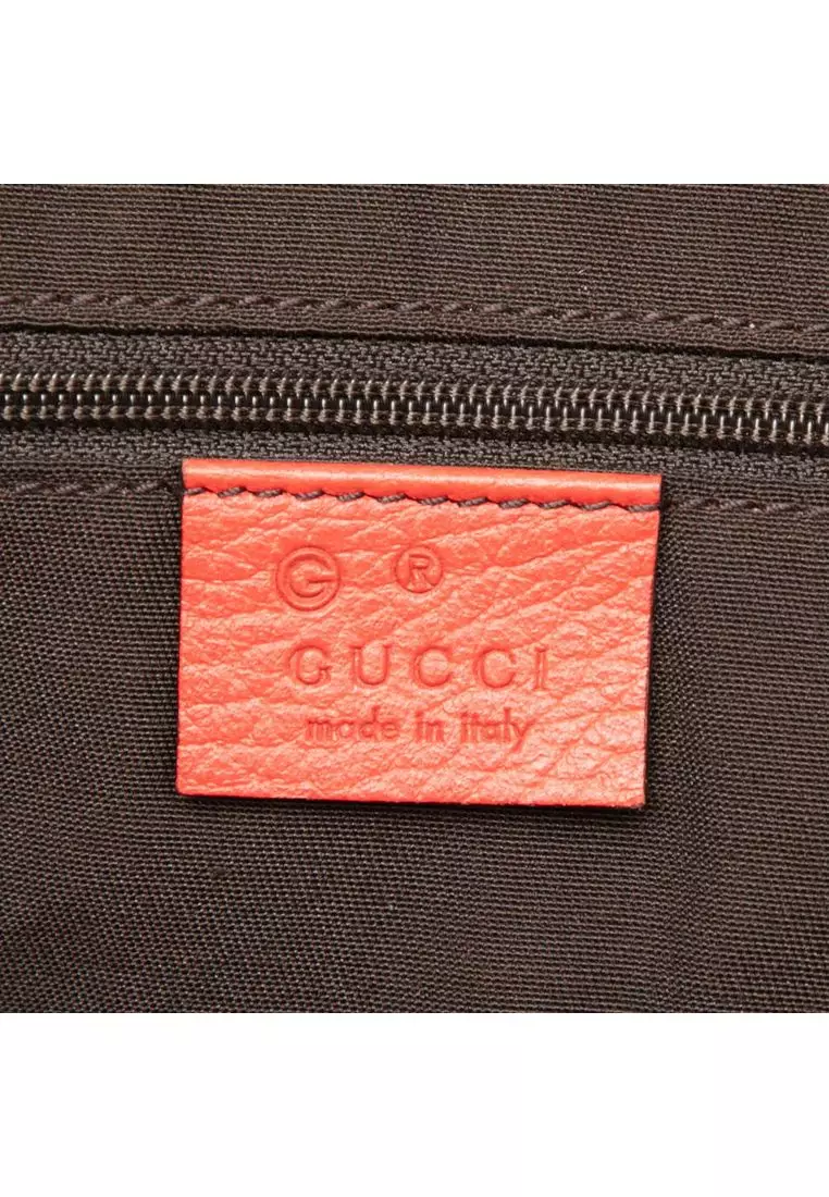 Pre-Loved Gucci Large Leather Gg Charm Dome Satchel