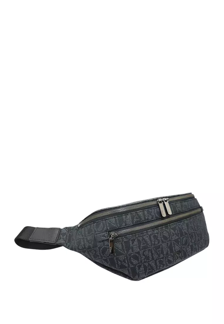 Bonia Men Julien Monogram Waist Pouch 830061-005A