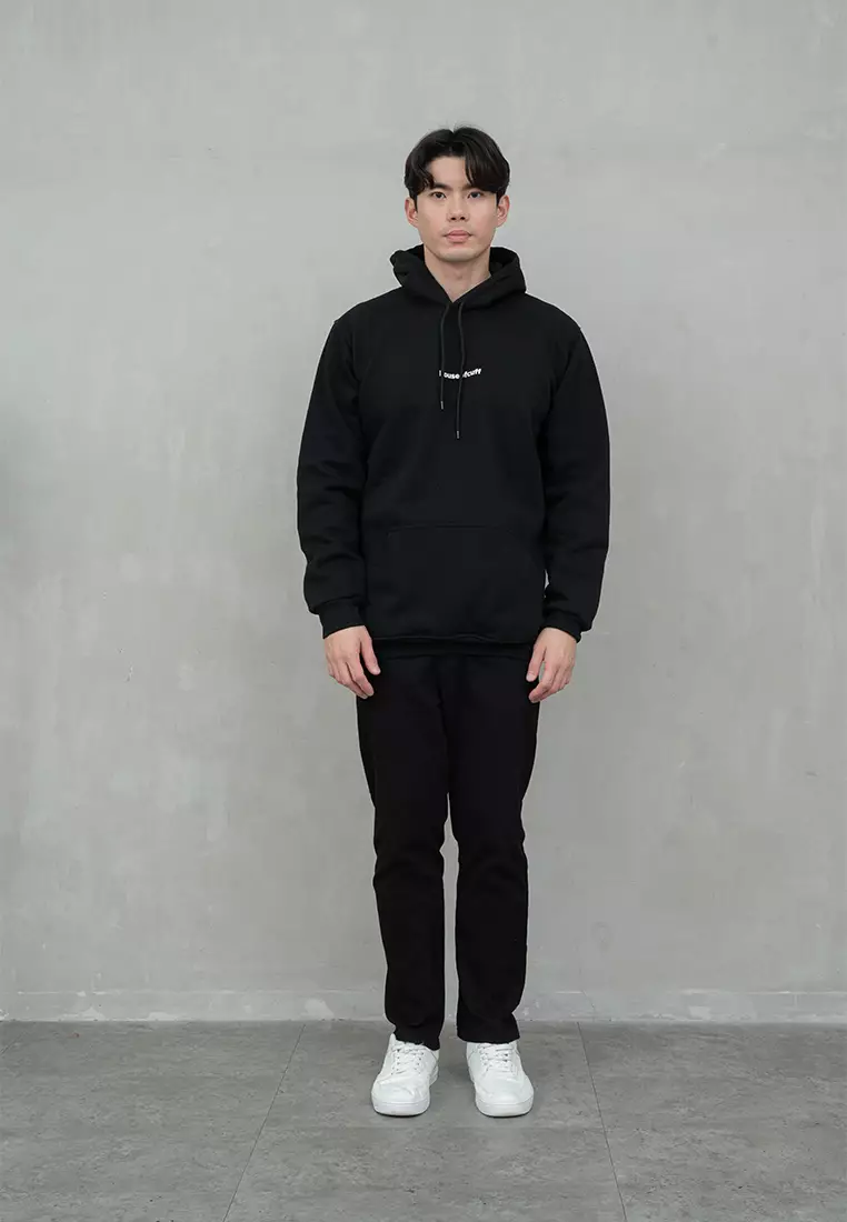 Houseofcuff Jaket Jumper Hoodie Tebal Premium Glow In The Dark Hitam