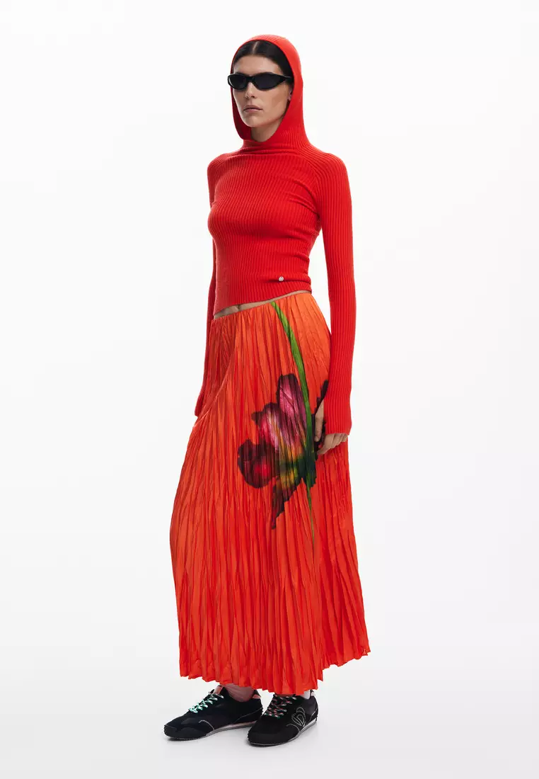 Long floral skirt