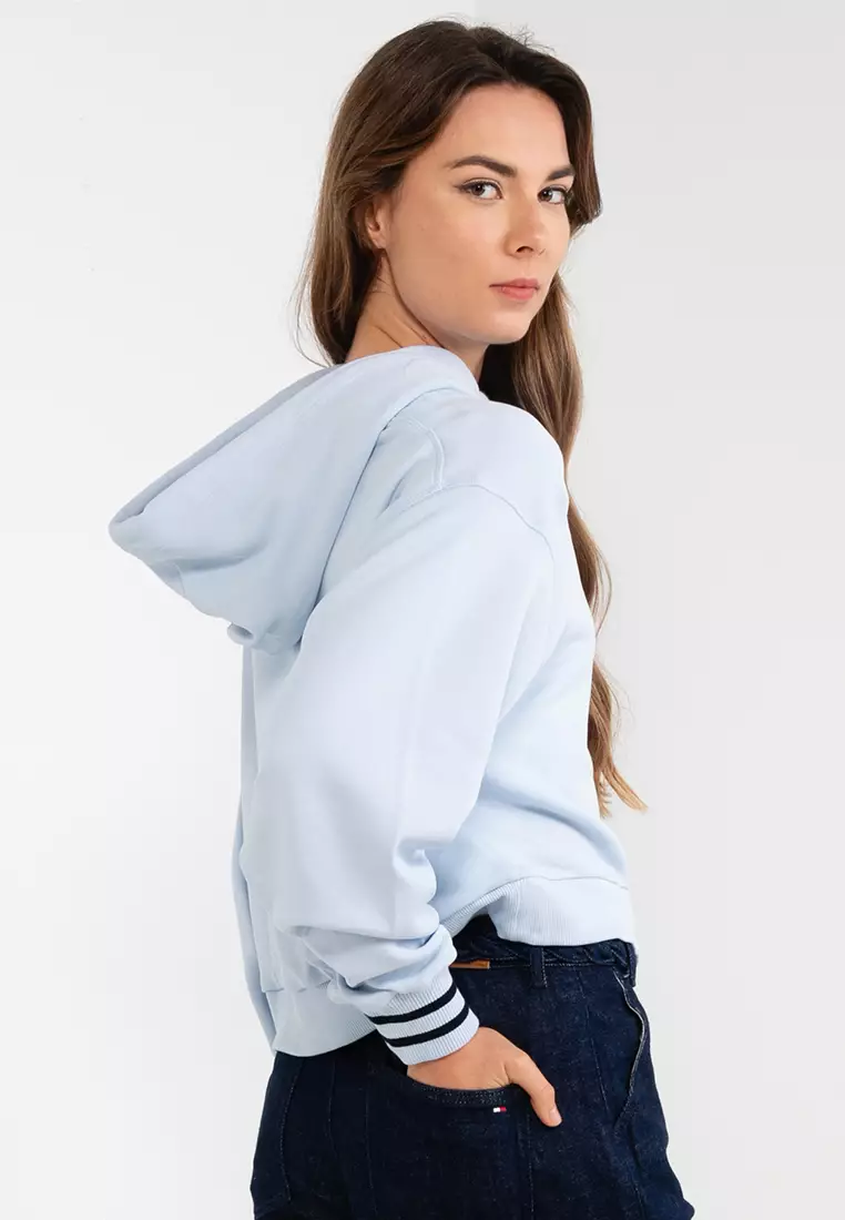 Monotype Cropped Hoodie