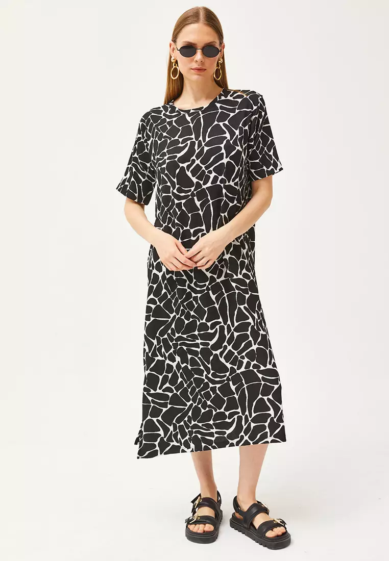 Side Slit Oversize Dress