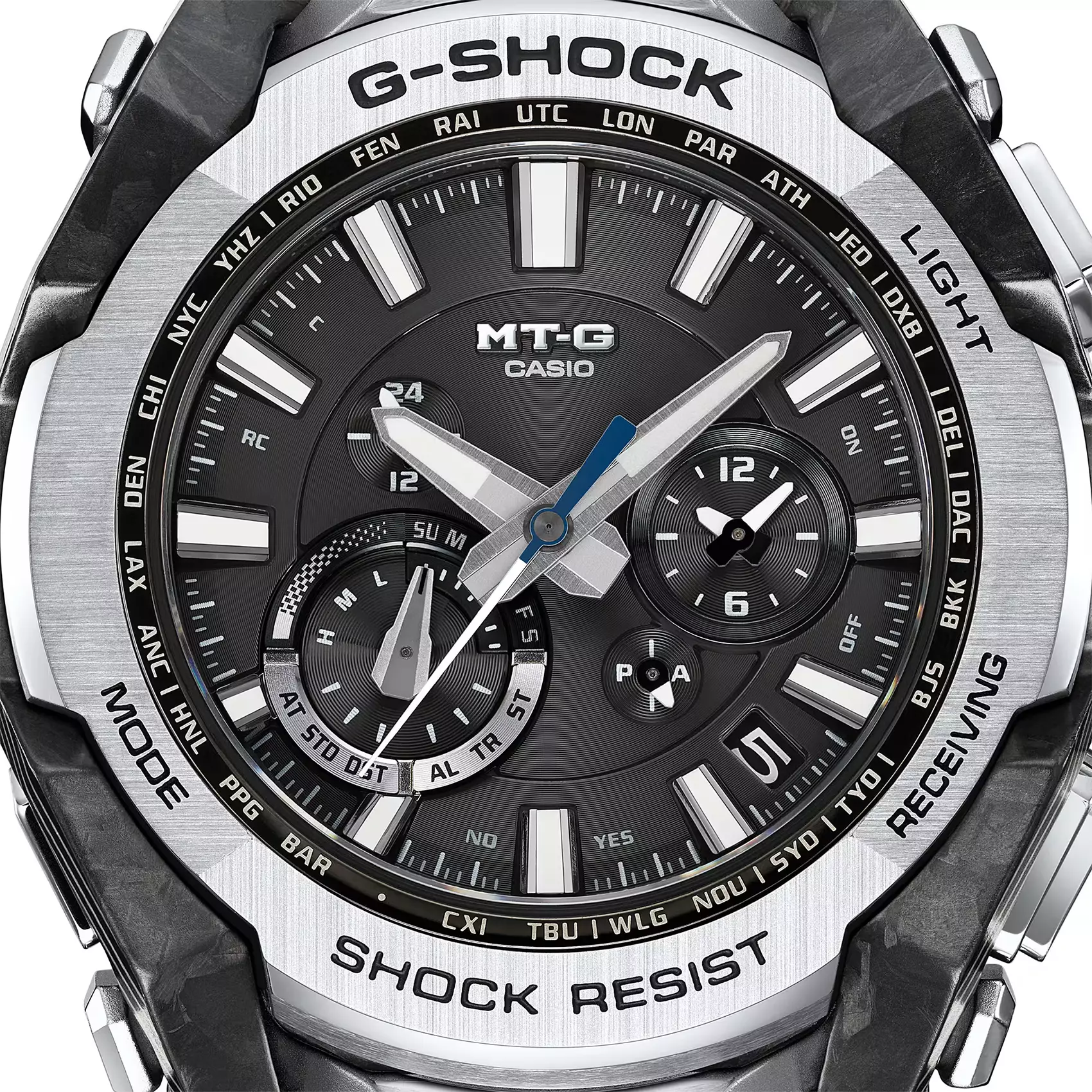 Casio G-Shock JDM Watch - Jam Tangan Pria - Carbon Case - Black Resin Band - MTG-B4000-1A