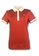 Original Penguin red Women's Contrast Collar Polo Shirt 4D20CAA85D8554GS_1