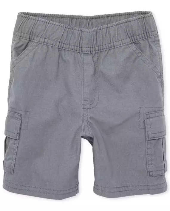 Toddler Boys Pull On Cargo Shorts - Celana Pendek Bayi Laki (Abu)
