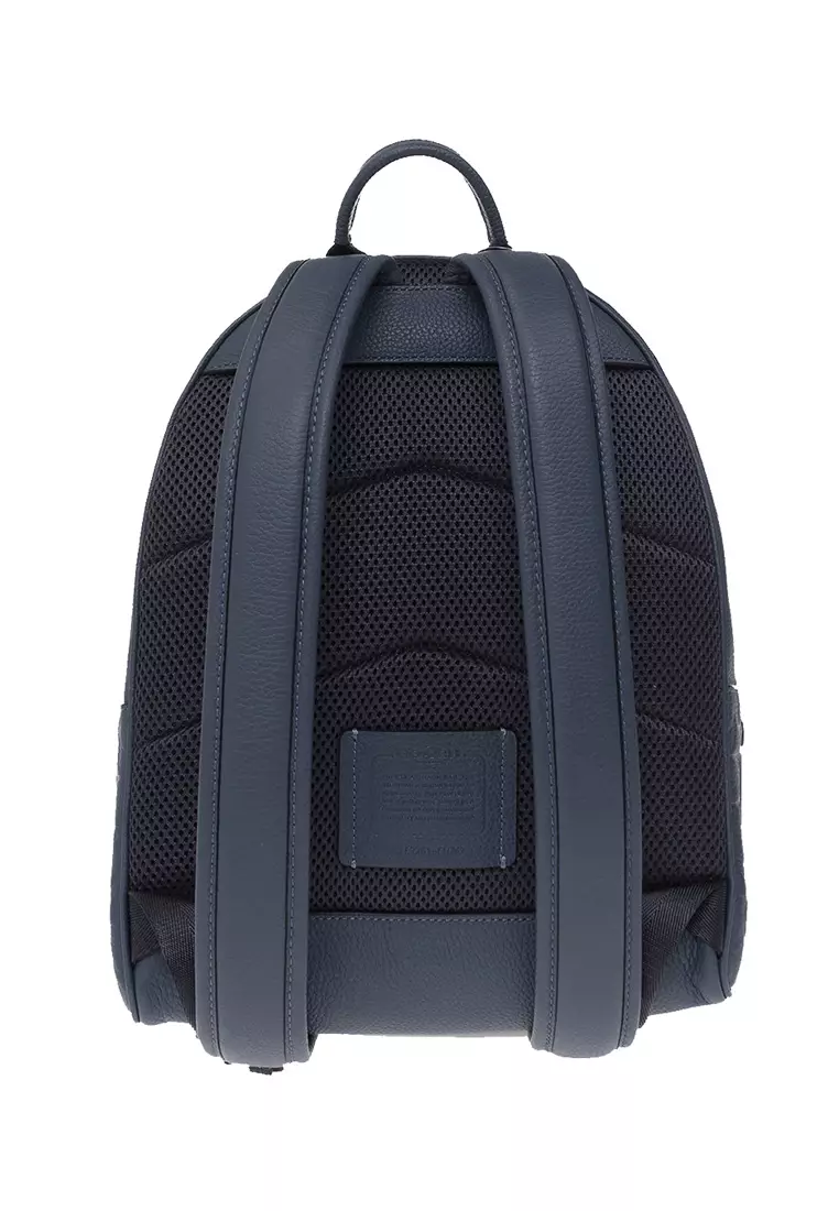 coach academy backpack blue in Pebbled Leather One Size Bags, Wallets and Luggage inside zip pocket Signature Leather Leather Backpack Purse