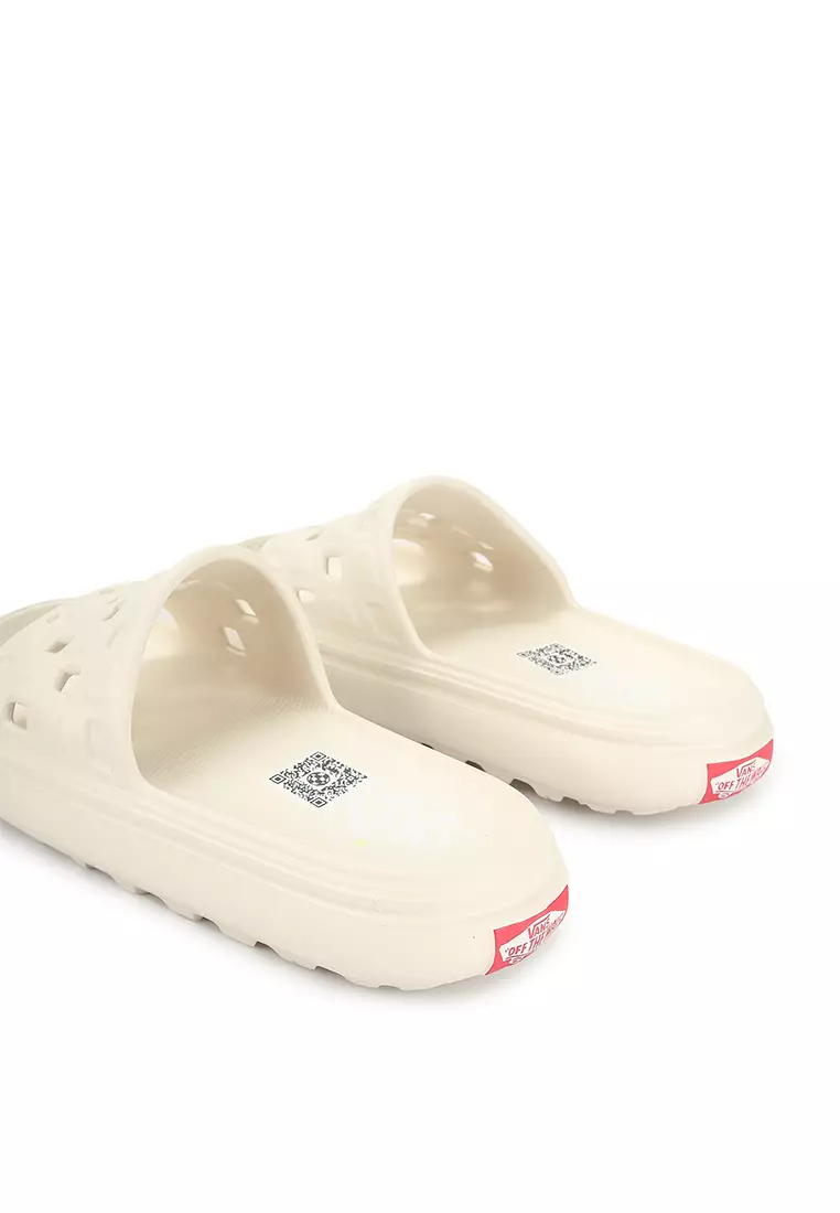 White slide new arrivals vans