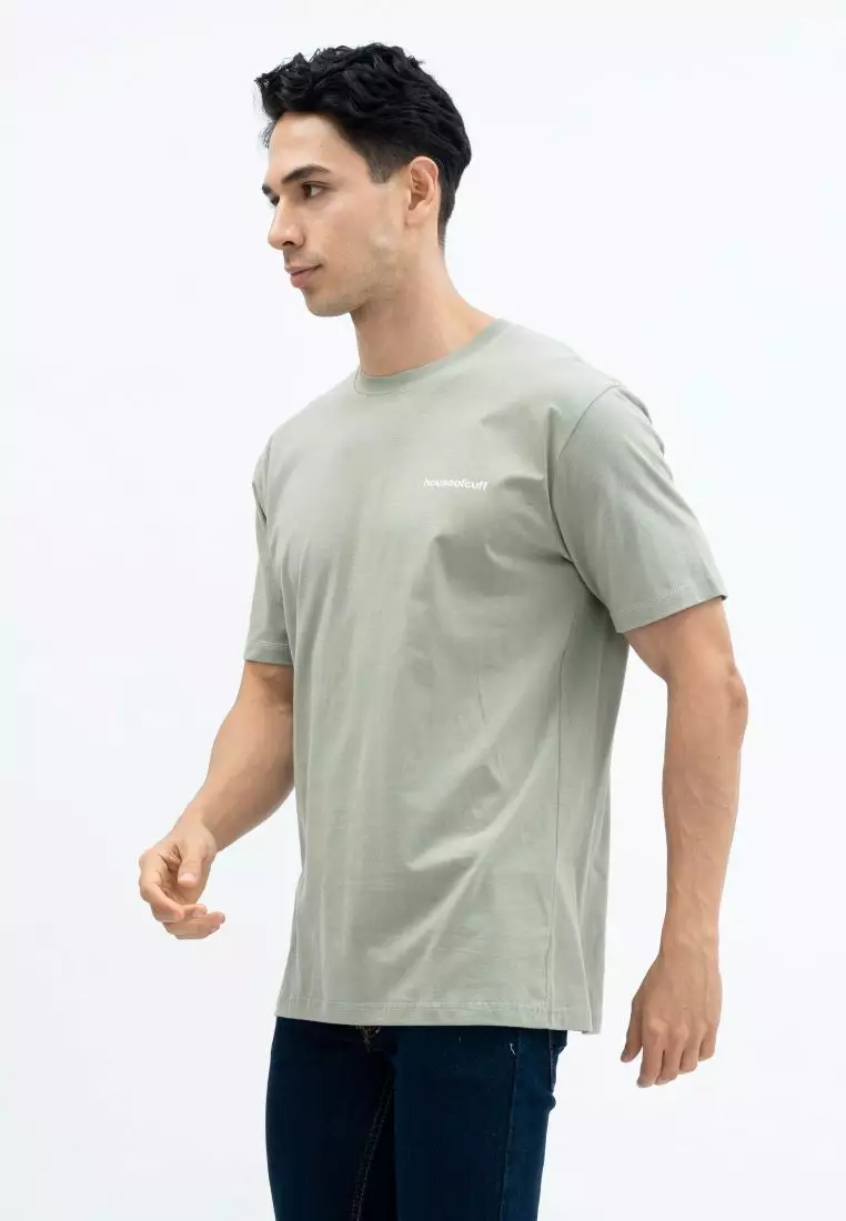 Houseofcuff T-shirt Kaos Motif Garuda Pendek Sage Green Size S-4XL